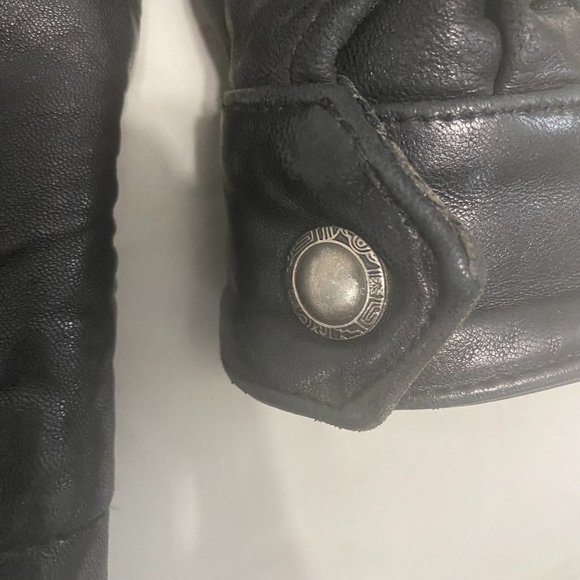 Denver Hayes Black 100% Genuine Leather Jacket Size L Thinsulate Insulated - Picture 3 of 12